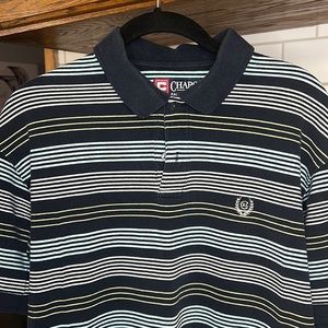 Ralph Lauren Chaps PoloT Shirt Short Sleeve Men's Size Medium Striped